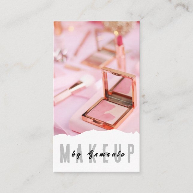 Makeup PMU Microblading Henna Salon Business Card Visitenkarte (Vorderseite)