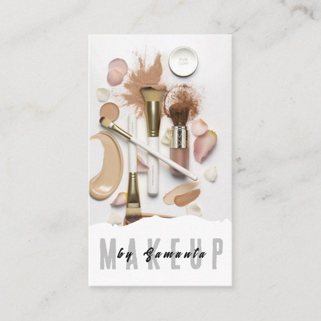 Makeup PMU Microblading Henna Salon Business Card Visitenkarte (Vorderseite)