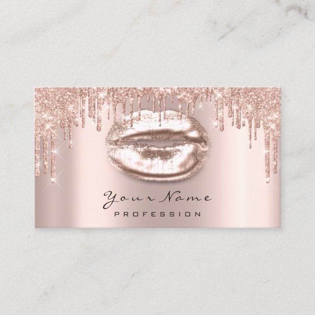 Makeup Rose Glitte Spark Lips Rafting Karte (Vorderseite)