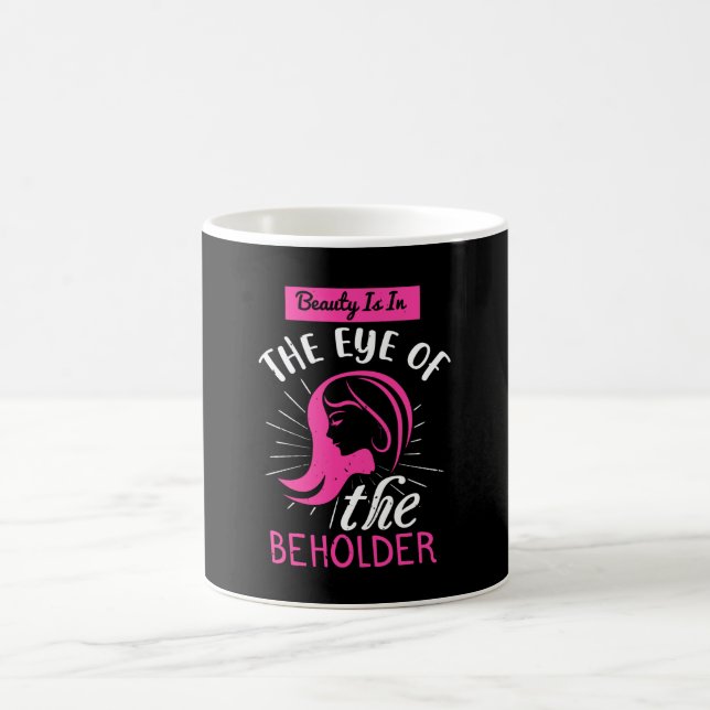 Makeup Schönheit ist im Auge des Betrachters Kaffeetasse (Mittel)
