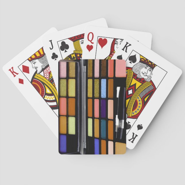 Makeup Set Trendy Colorful Vorlage Spielkarten (Rückseite)