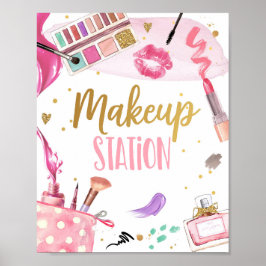 Makeup Station Wellness-Center Party Girl Glamour Poster