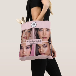 Makeup Studio Röten Pink Schrift 4 Foto Ihr Logo Tasche