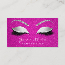 Makeup Termin Lashes Glitzer Grau Hot Pink