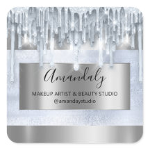 Makeuty Glitzer Silver Frame Boutique Blau