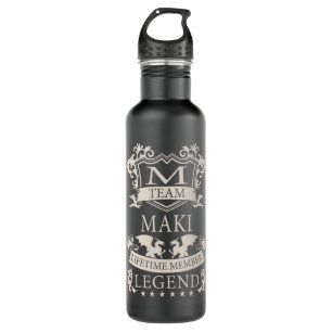 MAKI Nachname, MAKI Familienname Wappen Edelstahlflasche