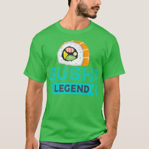 Maki Sushi, der rohen Fisch isst, japanisch asisus T-Shirt