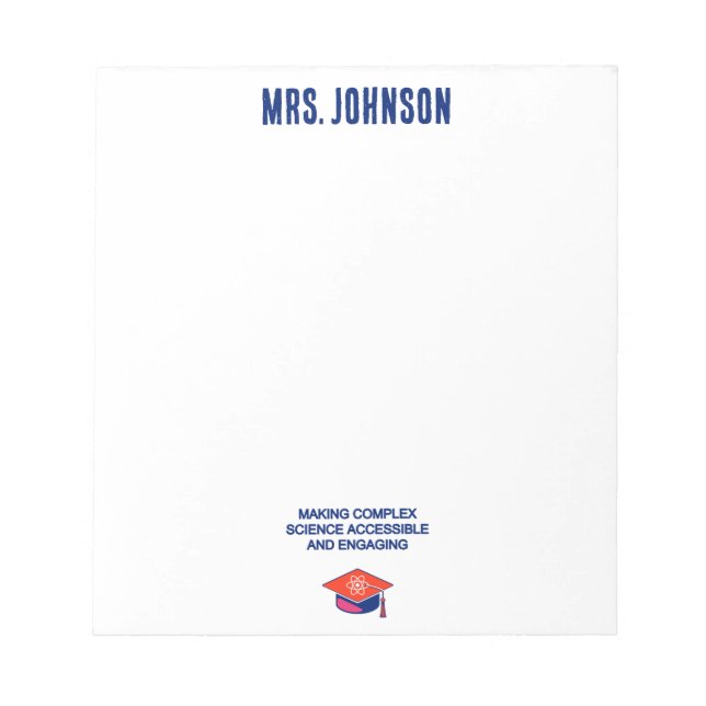 Making Complex Science Accessible & Engaging Notizblock (Vorderseite)