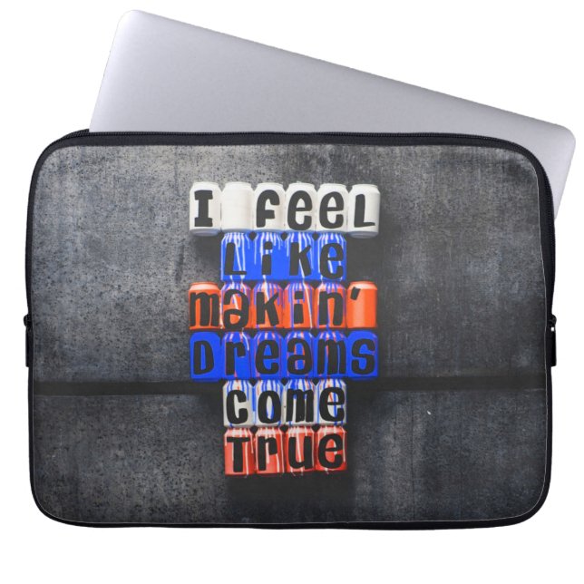Making Dreams Come True, Motivational Laptopschutzhülle (Vorderseite)