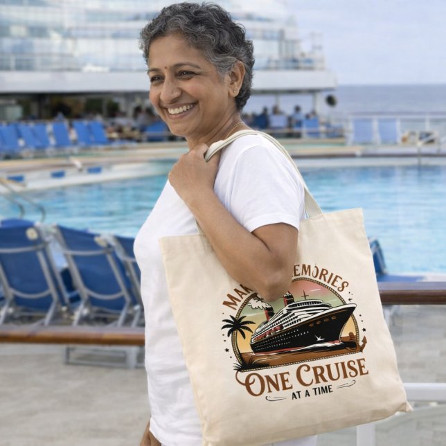 Making Memories One Cruise at a Time Tragetasche (Family Reunion Cruise Bag)