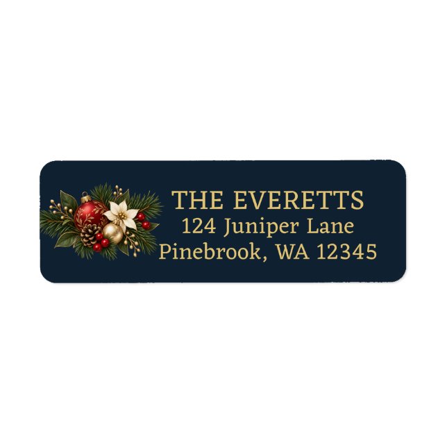 Making Spirits Bright Christmas Return Address  (Vorne)