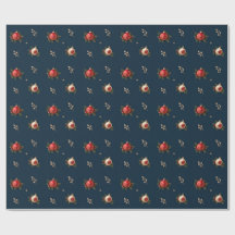 Making Spirits Bright Navy Christmas Wrapping