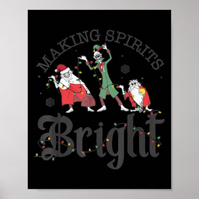 Making Srits Bright Christmas Haunted Ghosts  Poster (Vorne)