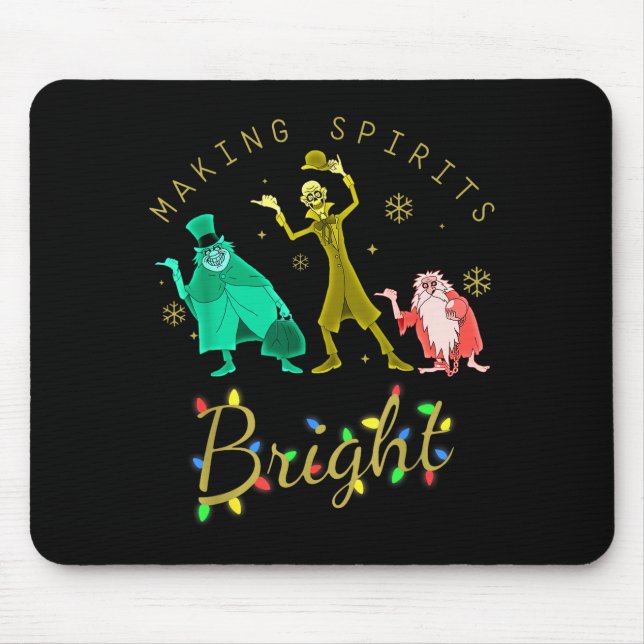 Making Srits Bright Christmas Retro Groovy Christm Mousepad (Vorne)