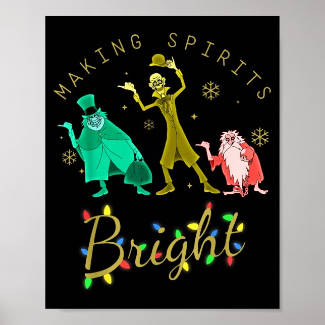 Making Srits Bright Christmas Retro Groovy Christm Poster (Vorne)