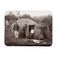 Making Tappa, a native tuth, c.1875 (sepia Foto)