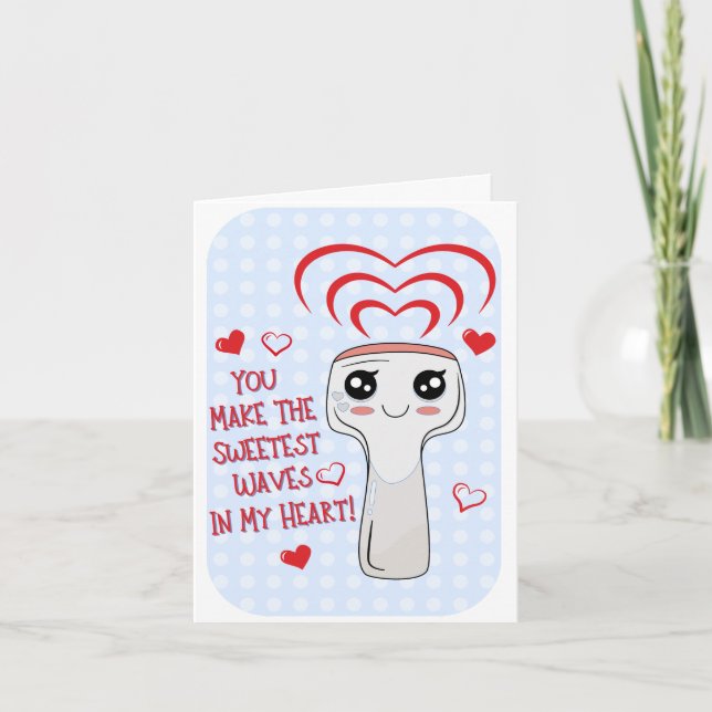 Making Waves Sonography Love Probe Card Dankeskarte (Vorderseite)