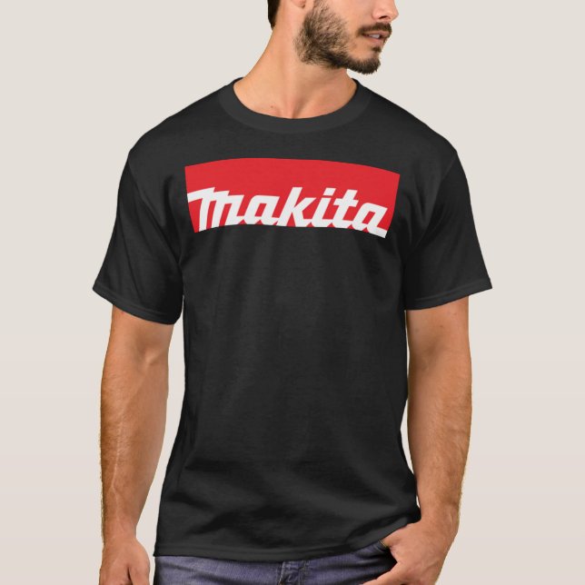 Makita Tools Logo (White On Red)   T-Shirt (Vorderseite)