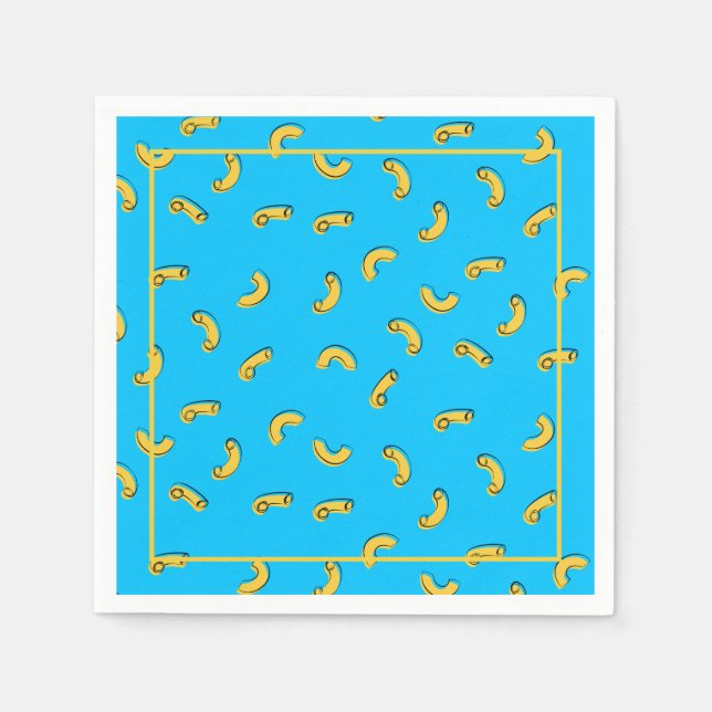 Makkaroni-Käse-Papiertuch Serviette (Vorderseite)