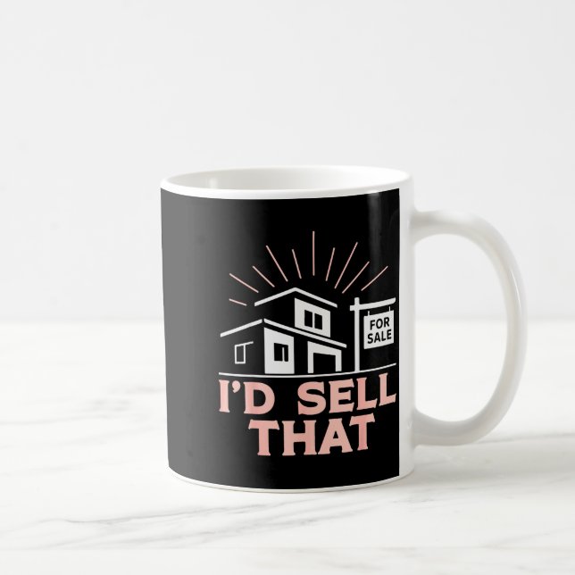 Makler, der das verkaufen würde  kaffeetasse (Rechts)