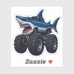 Mako-Hai Monstertruck Aufkleber