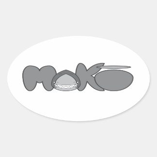 MAKO Slap Ovaler Aufkleber