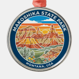 Makoshika State Park USA Ornament Aus Metall