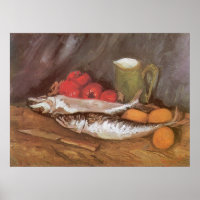 Makrele, Zitronen und Tomaten von Vincent van Gogh