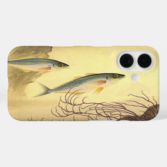 Makrelenfische Schwimmen im Ozean iPhone 16 Hülle (Rückseite (Horizontal))