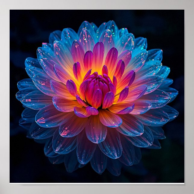 Makro Aurora Bloom Poster (Vorne)