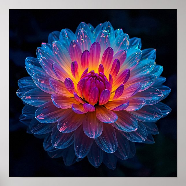 Makro Aurora Bloom Poster (Vorne)
