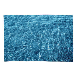 Makro Bubbling Blue Sea Foto Kissenbezug