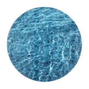 Makro Bubbling Blue Sea Foto Schneidebrett
