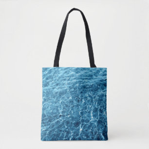 Makro Bubbling Blue Sea Foto Tasche