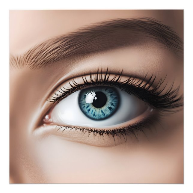 Makro der weiblichen Augen Fotodruck (Vorne)