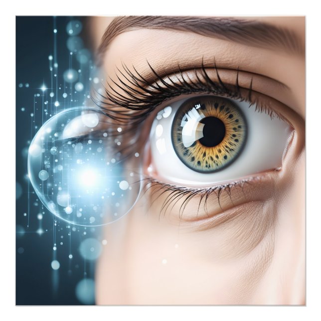 Makro der weiblichen Augen Fotodruck (Vorne)