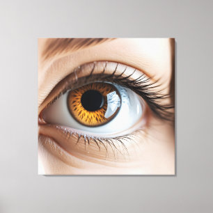 Makro der weiblichen Augen Leinwanddruck
