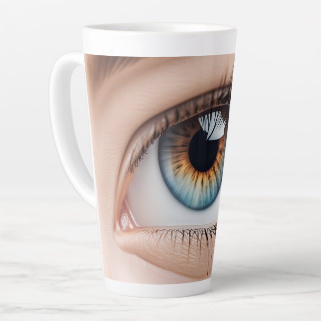 Makro der weiblichen Augen Milchtasse (Linke Ecke)