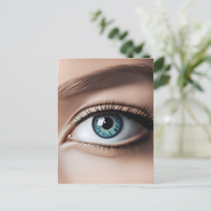 Makro der weiblichen Augen Postkarte