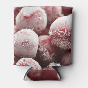 Makro gefrorene Beeren, Nahtextur. Dosenkühler