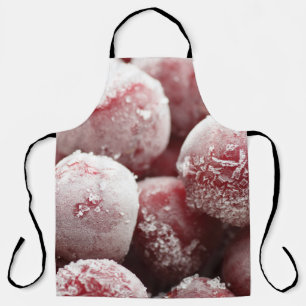 Makro gefrorene Beeren, Nahtextur. Schürze
