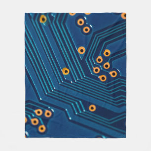 Makro-nah-up-Ansicht der elektronischen Hauptplati Fleecedecke