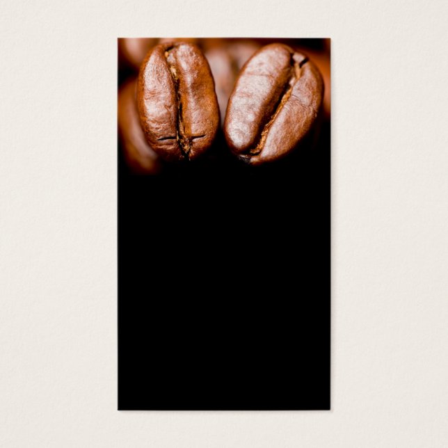 Makro von Kaffeebohnen (Vorderseite)