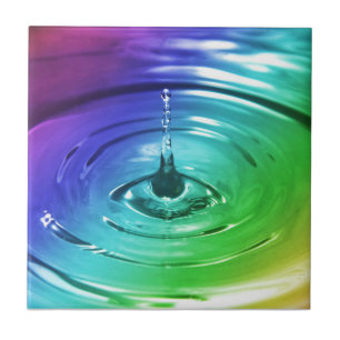 Makro-Wassertropfen Fliese