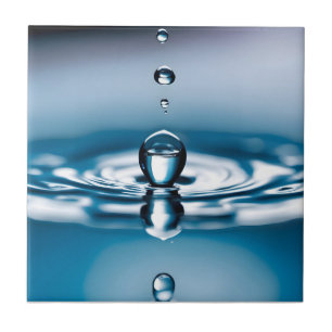 Makro-Wassertropfen Fliese