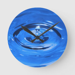 Makro-Wassertropfen Runde Wanduhr