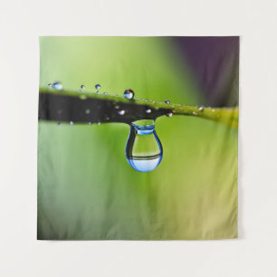 Makro-Wassertropfen Wandteppich