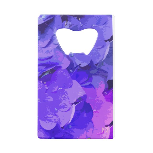 *~* Makrolila Hydrangea-mit Blumennatur Geldbeutel Flaschenöffner (Rückseite)