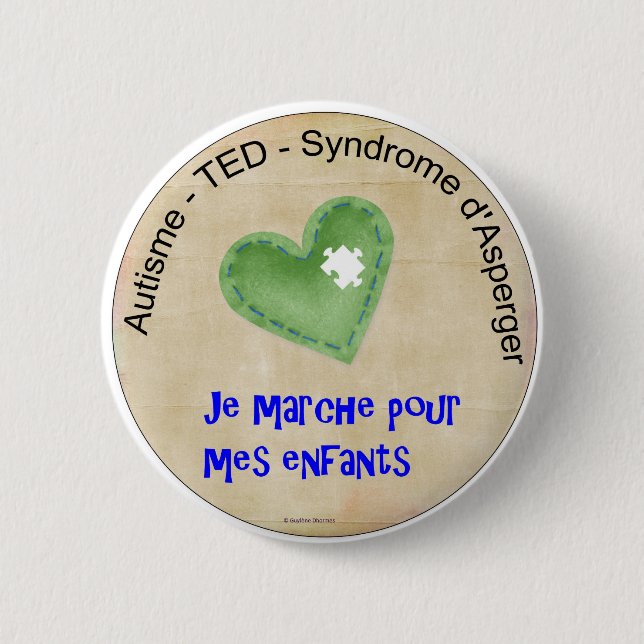 Makrone gehe ich für meine Kinder Button (Vorderseite)