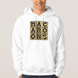 Makronen, kreisförmige Kuchen Hoodie